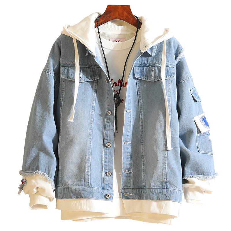 Cry Hooded Denim Jacket