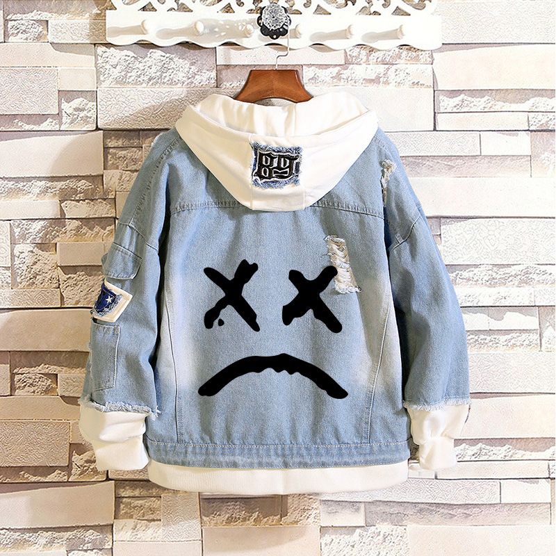 Cry Hooded Denim Jacket