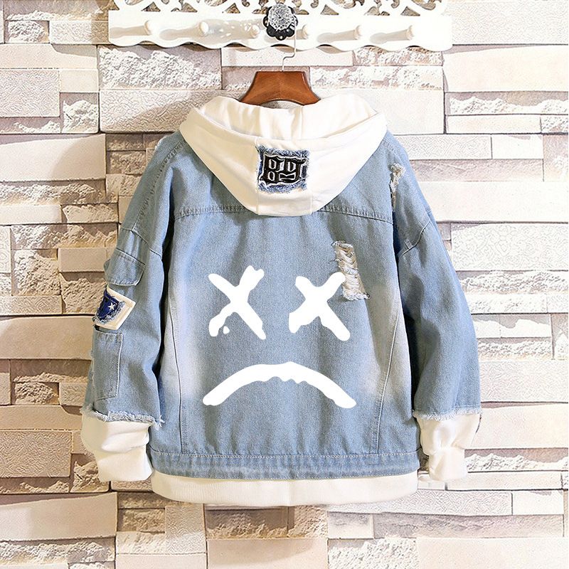 Cry Hooded Denim Jacket