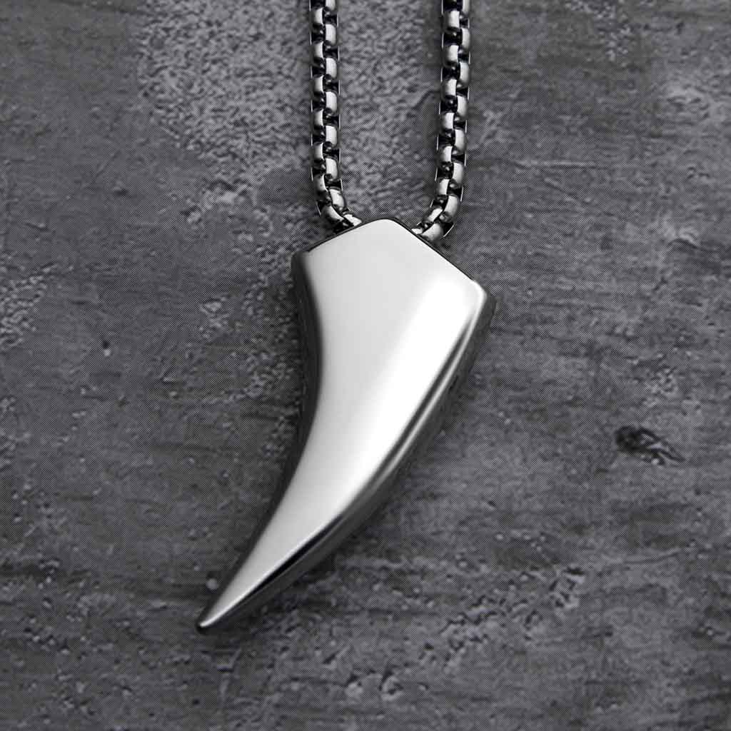 Stainless Steel Wolf Tooth Pendant