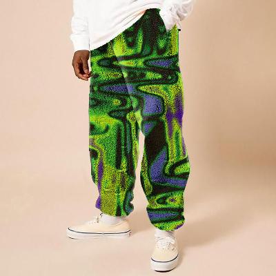 Abstract Line Print  Casual Pants