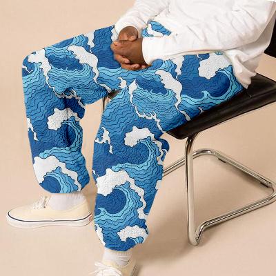 Flannel Unisex Wave Print  Track Pants