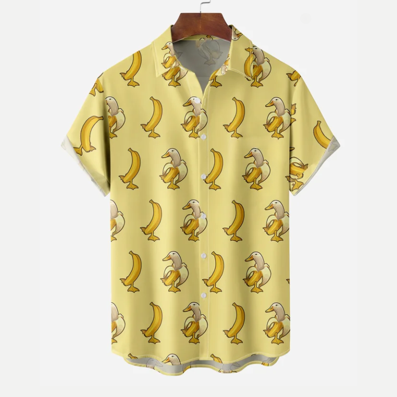 Summer Casual Men's Print Shirt