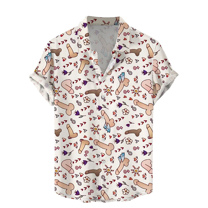 Funny Printed Short Sleeve Shirt