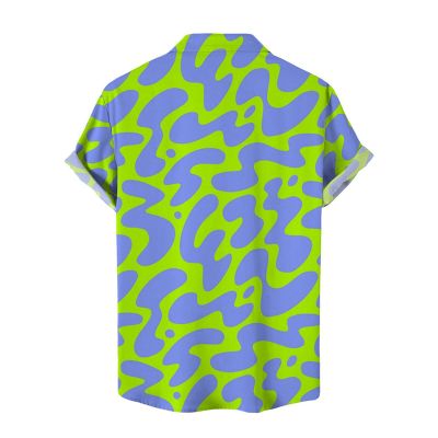Hawaiian Shirts Blue Waves Print