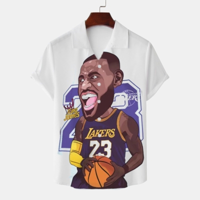 Basketball Commemorative Print Shirt