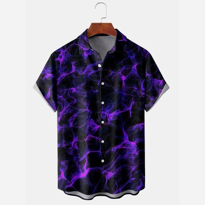 Flame Print Fashion Hawaiian shirt