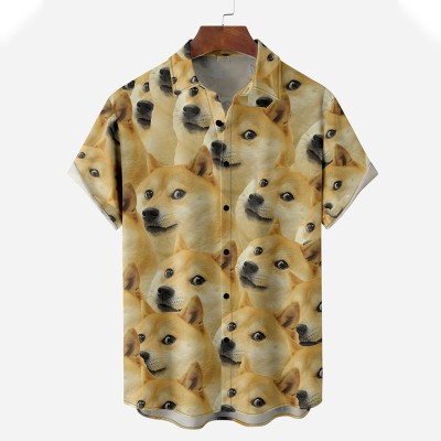 Fun Dog Short Sleeve Casual Shirt