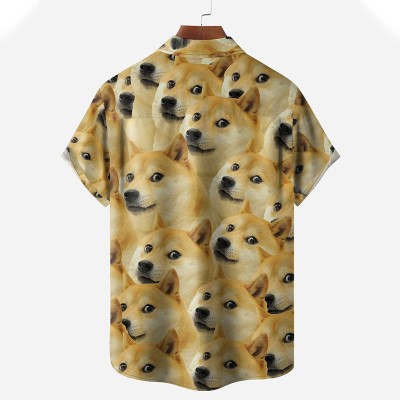 Fun Dog Short Sleeve Casual Shirt