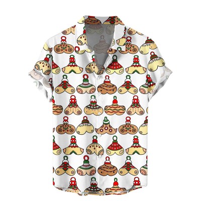 Fun Boobs Print Hawaiian Shirt