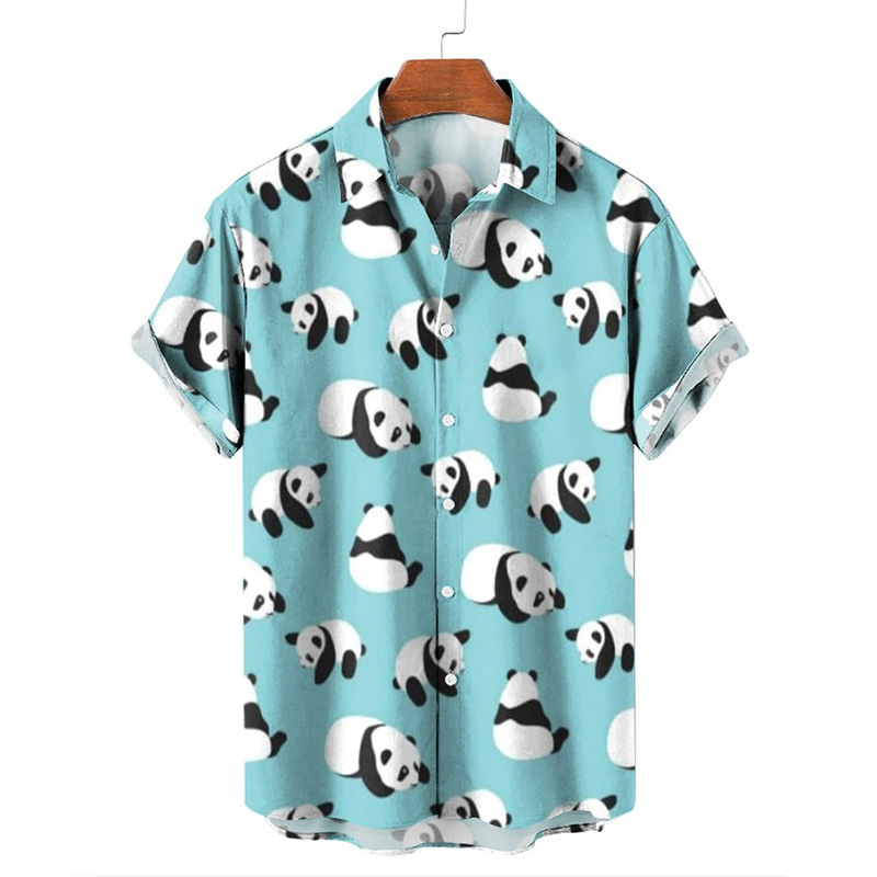 Hawaiian Shirts Pandas Print