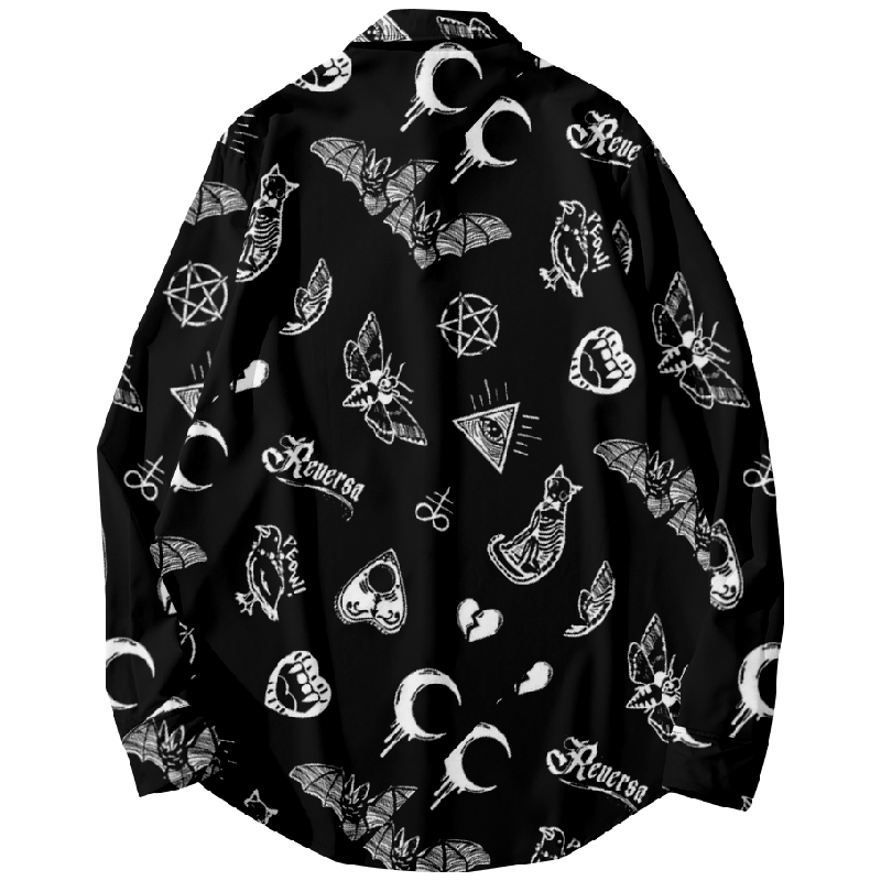 Halloween Motif Print Shirt