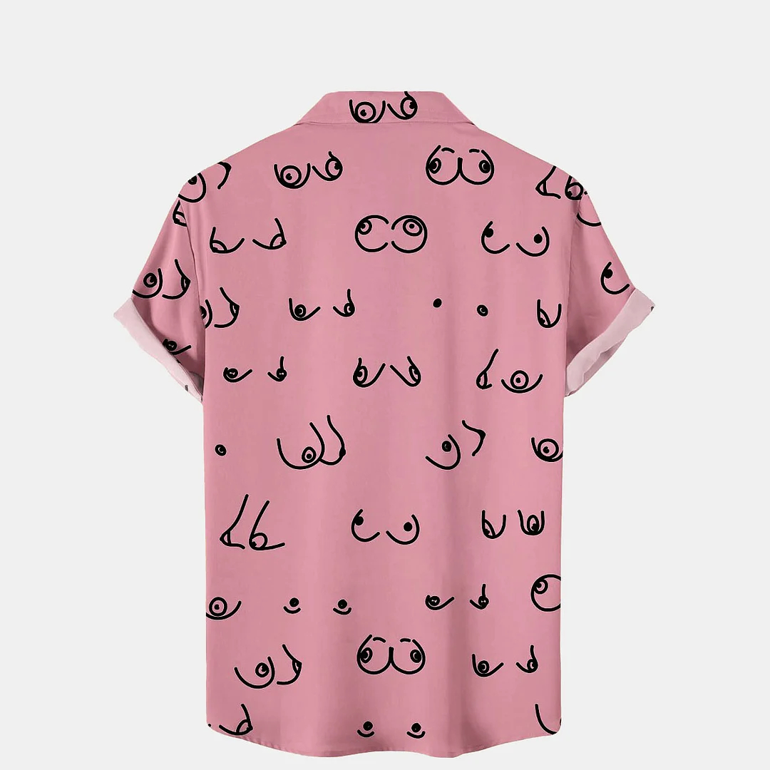 Hawaiian Shirts Funny Boobs Printed
