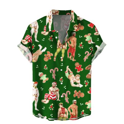 Christmas Element Macho Print Shirt