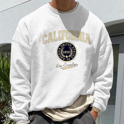 California Crew Neck Pullover Sweatshirt