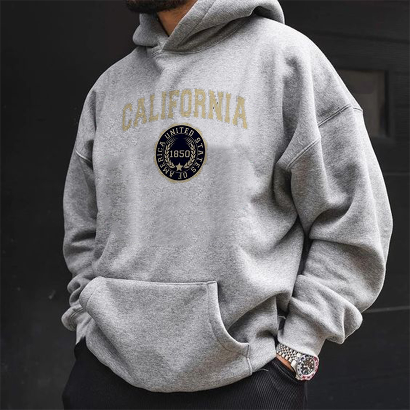 Simple California Print Hoodie