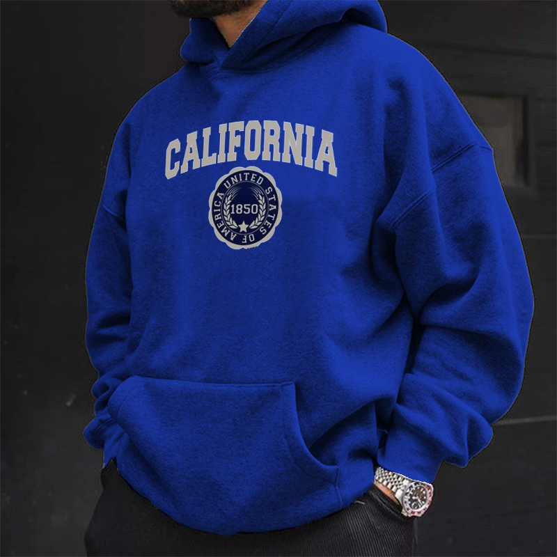 Simple California Print Hoodie