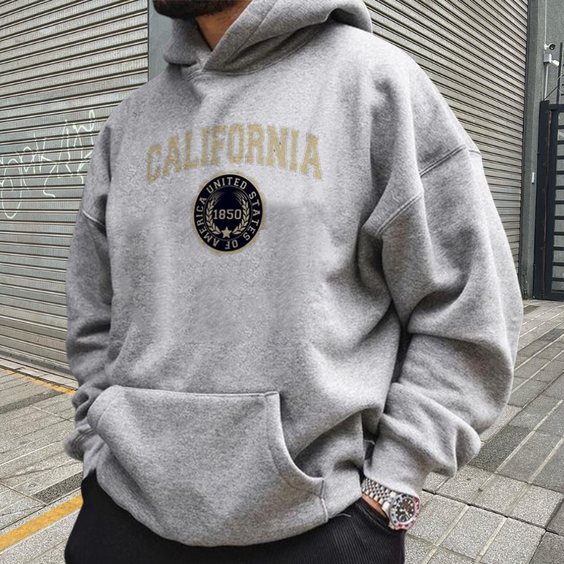 Simple California Print Hoodie