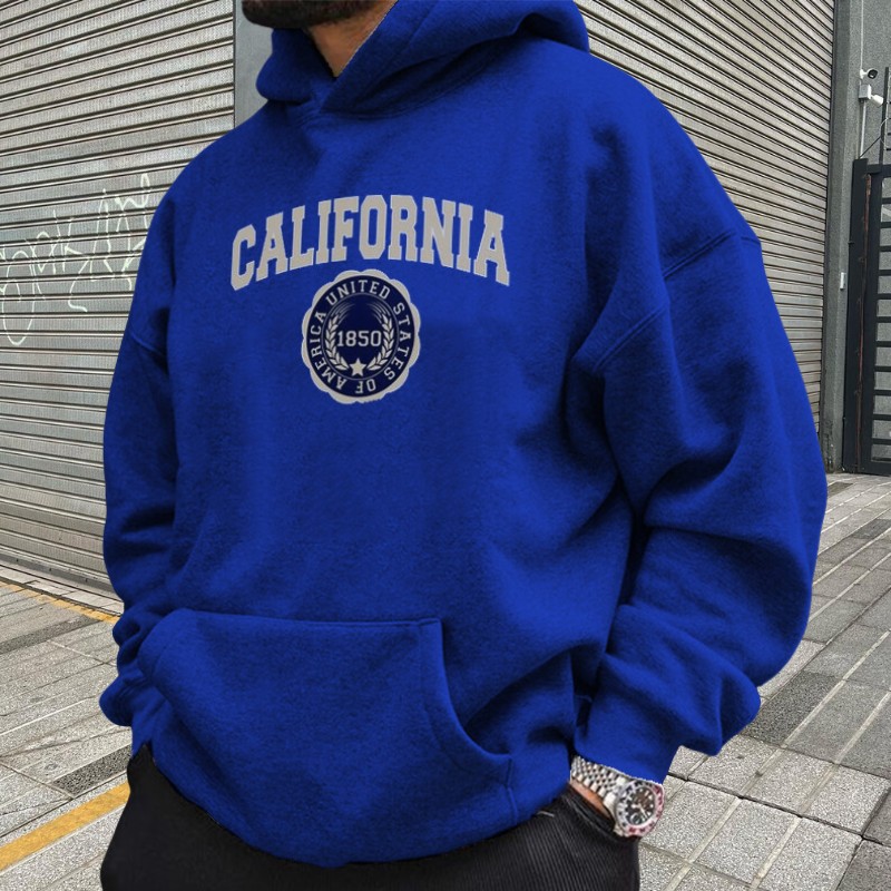 Simple California Print Hoodie