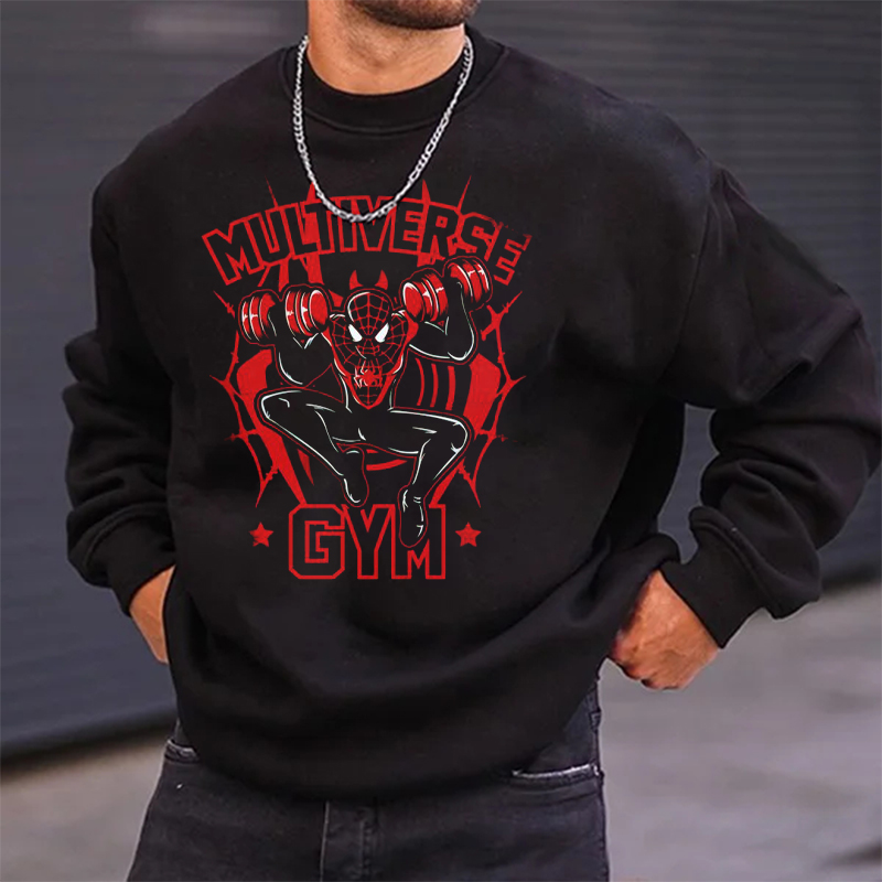 Halloween Spider-Man Print Sweatshirt