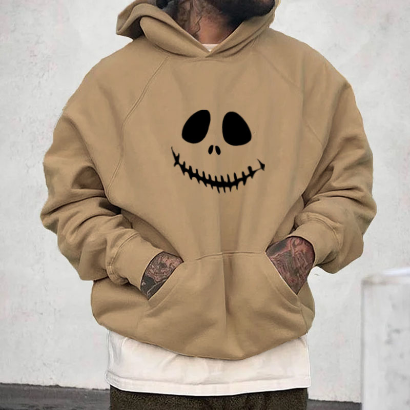 Halloween Ghost Print Hoodie