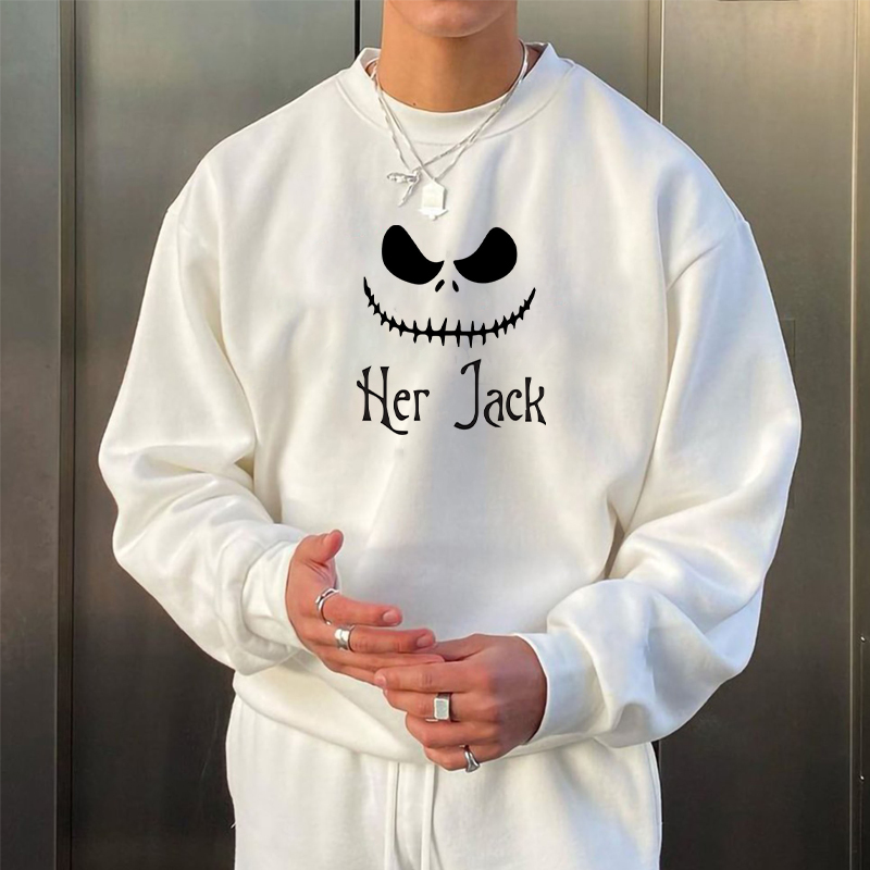 Clown Graffiti Print Pullover Sweatshirt