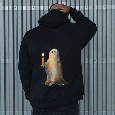 Candle-Lit Ghost Print Sweatshirt