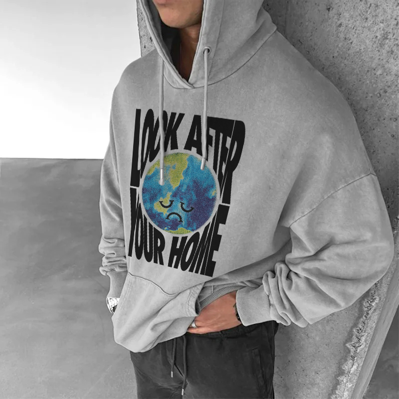 Anti-Nuclear Pollution Printed Sweatshirt