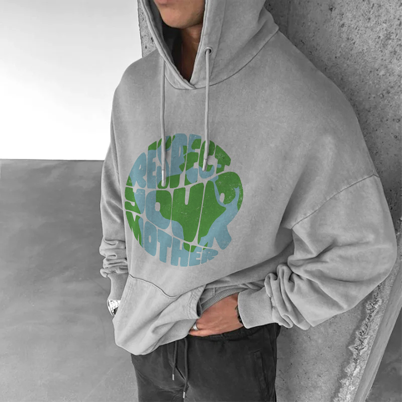 Anti-Nuclear Pollution Printed Sweatshirt