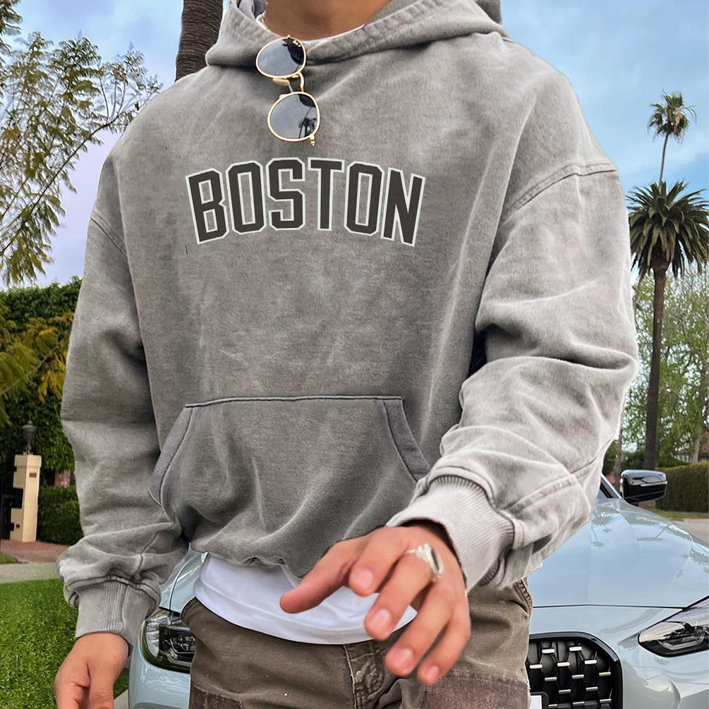 Boston Texas Print Hoodie