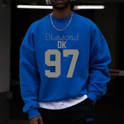 Diamond Ok 97 Print Pullover Sweatshirt