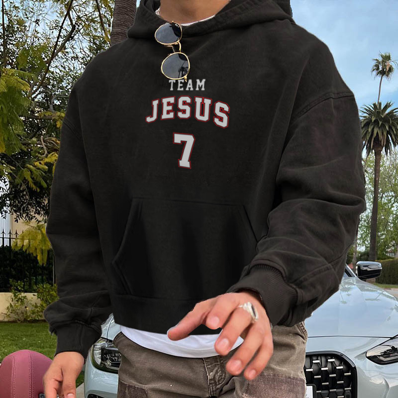 Jesus Team 7 Printed Hoodie