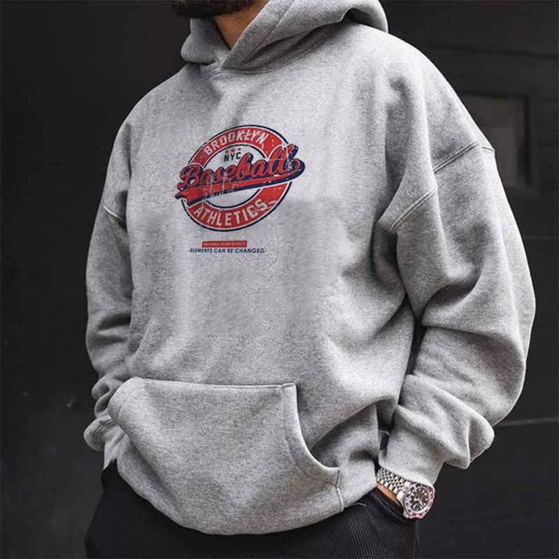 Brooklyn LA print hoodie