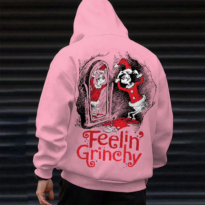 Merry Christmas Poster Print Casual Hoodie