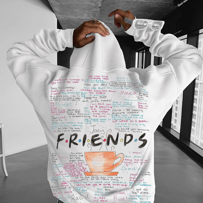 Friends Back Print Hoodie