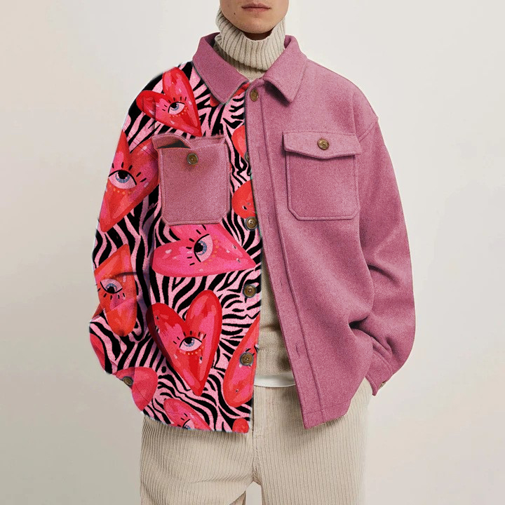 Art Eyes Zebra Print Corduroy Light Jacket