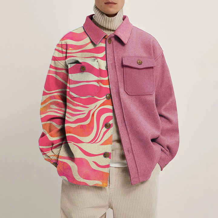 Colorful Rendering Print Shirt Thin Jacket