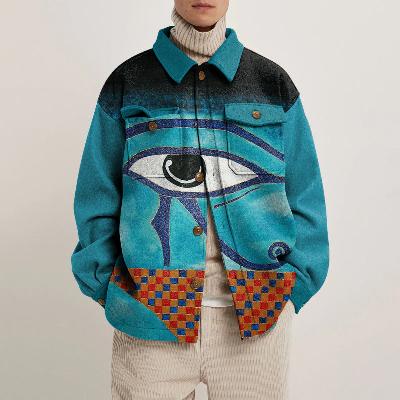 Unisex Eye of Horus Shirt Jacket