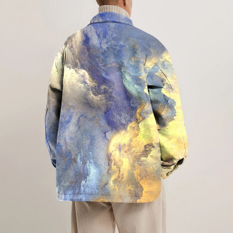 Unisex Sky Print Shirt Jacket