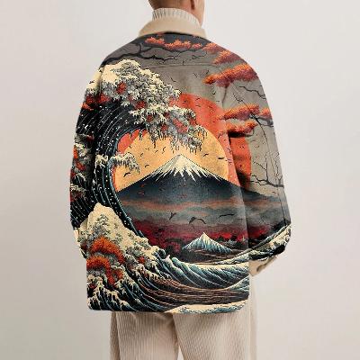 Ukiyoe Print Shirt Jacket