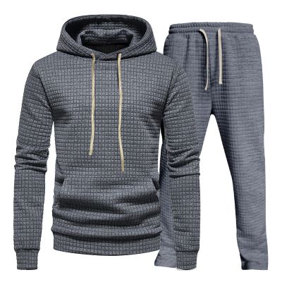 Casual Solid Color Hoodie and Sweatpants Set