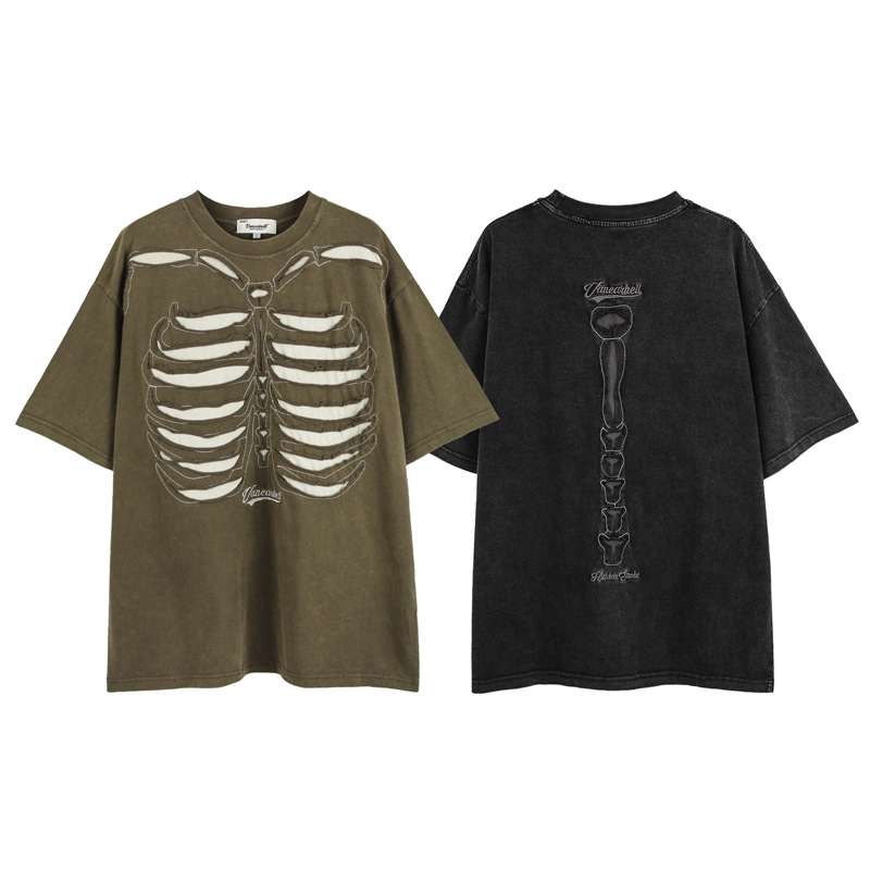 Stylish Cutout Skeleton T-Shirt