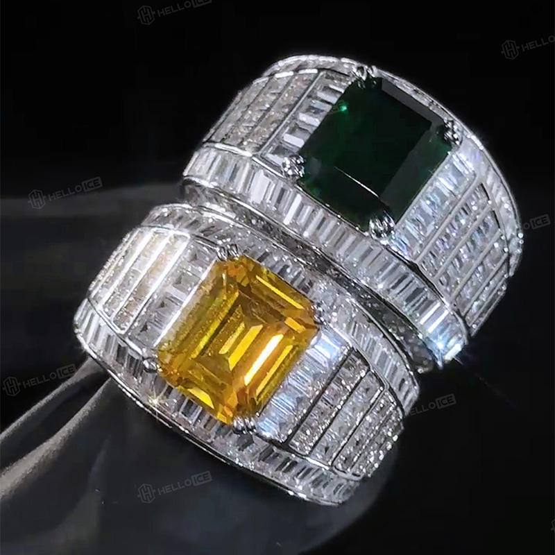  4.5 CT Emerald & Baguette Cut Ring