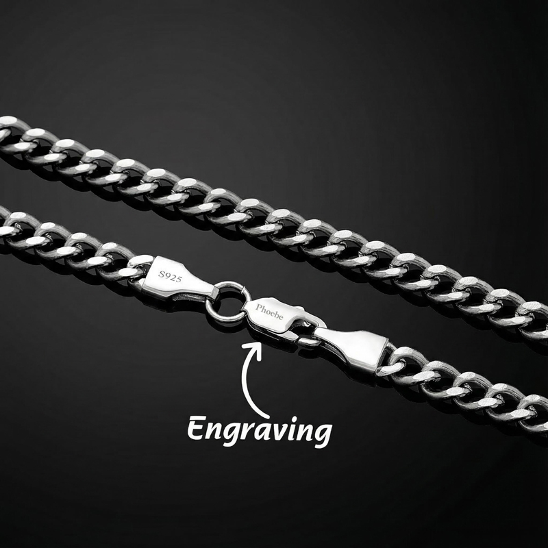 5mm Cuban Link Solid 925 Sterling Silver Bracelet