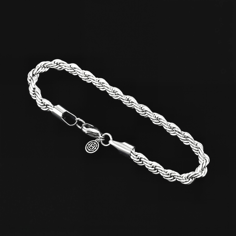 4mm Stainless Steel Rope Bracelet 4mm Stainless Steel Rope Bracelet