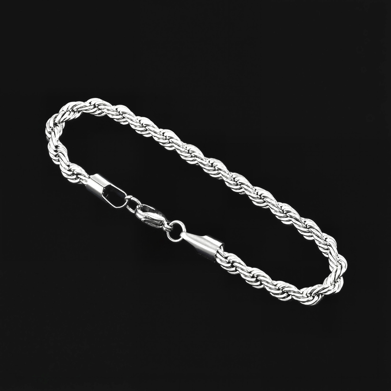 4mm Stainless Steel Rope Bracelet 4mm Stainless Steel Rope Bracelet