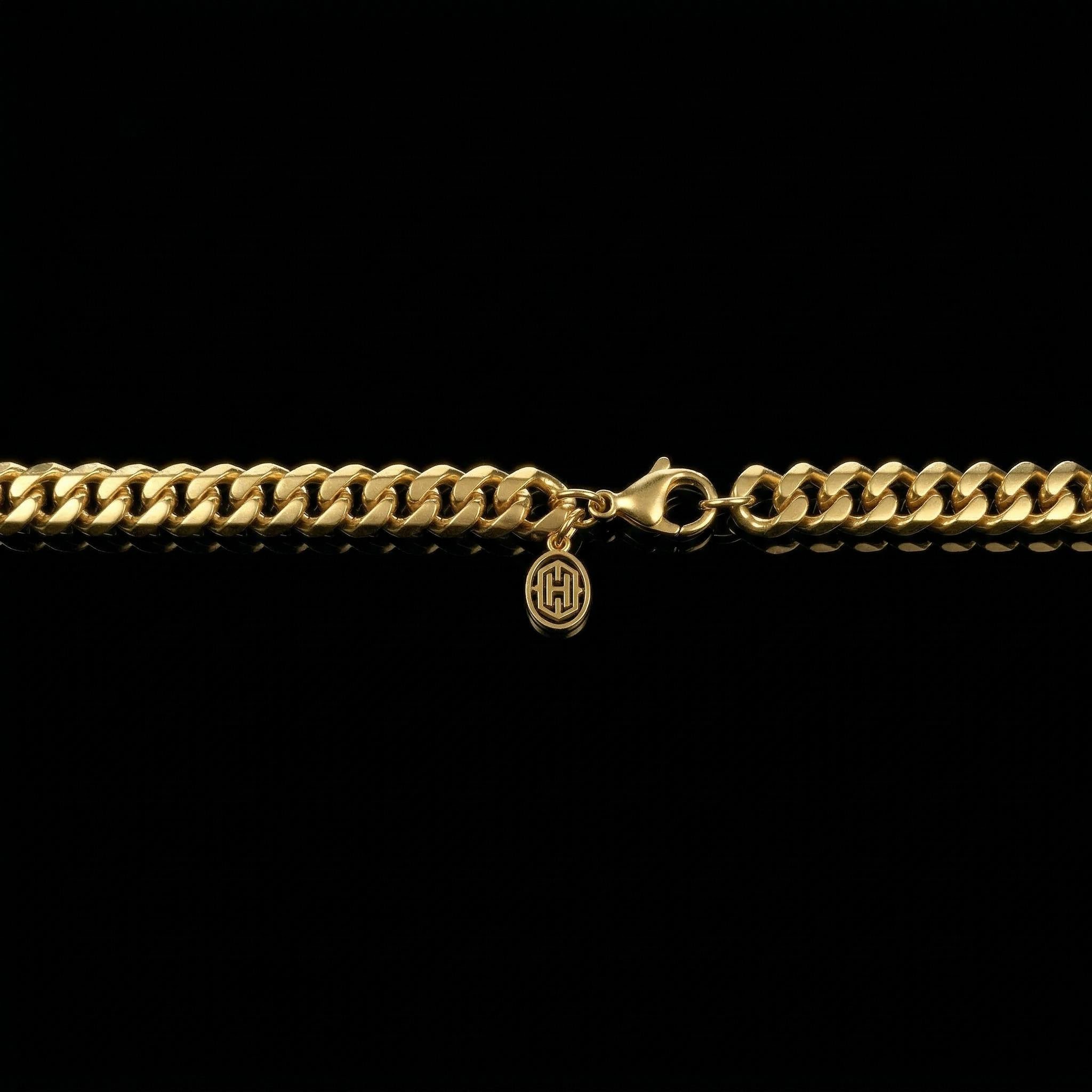 6mm Diamond-Cut Cuban Chain in Gold