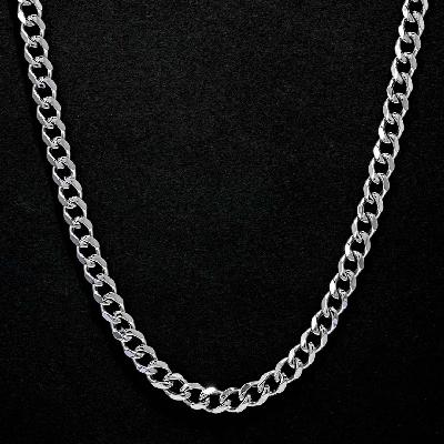 9mm Diamond-Cut Stainless Steel Cuban Chain