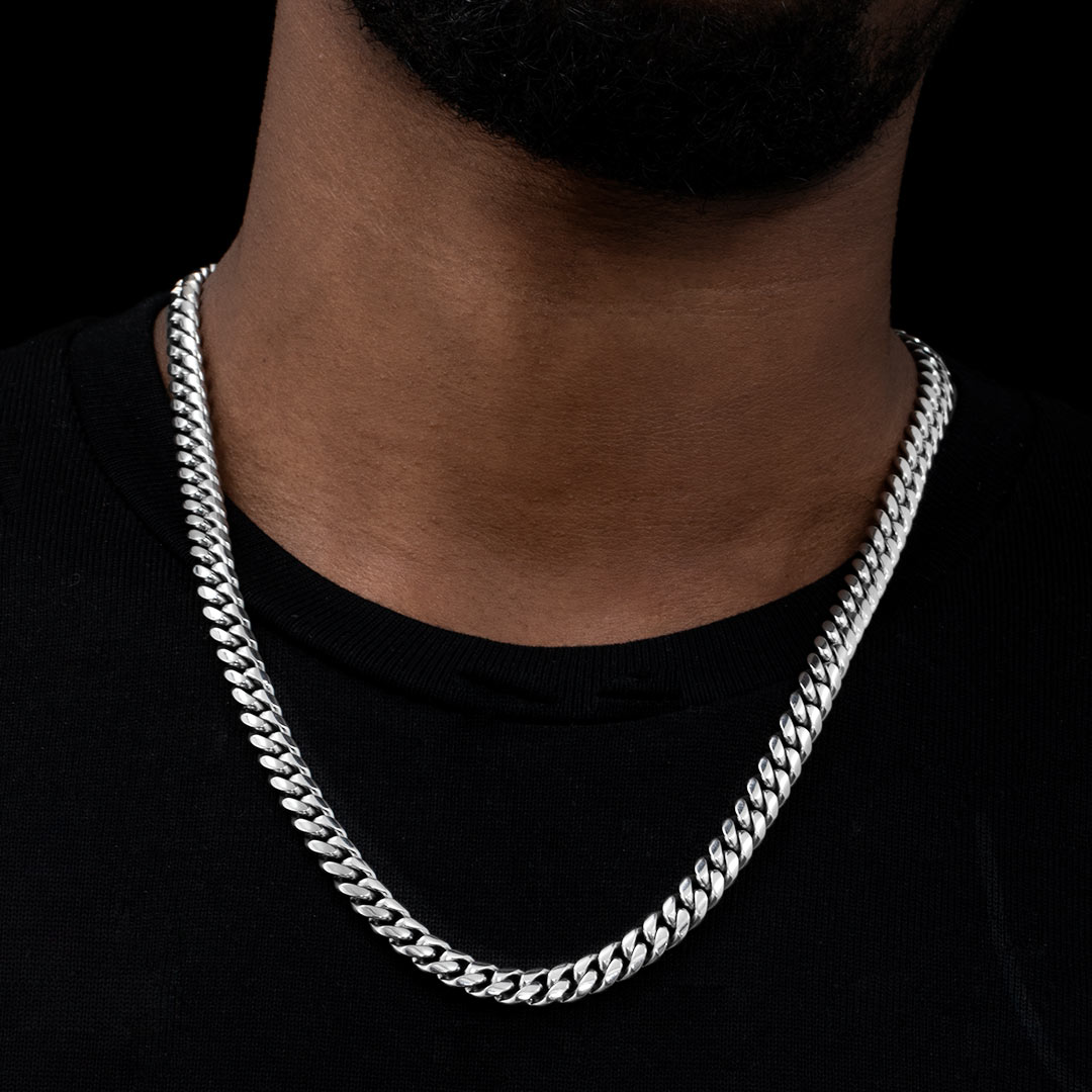 8mm 316L Stainless Steel Cuban Link Chain
