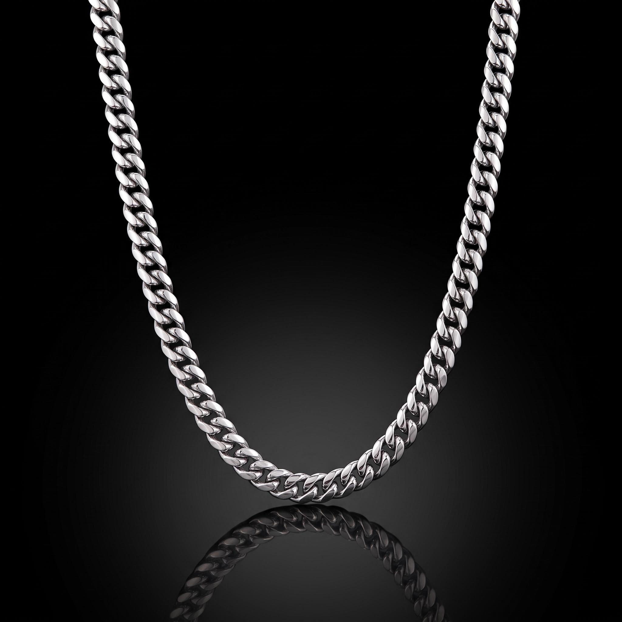 8mm 316L Stainless Steel Cuban Link Chain 8mm 316L Stainless Steel Cuban Link Chain